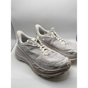 Hoka Stinson 7 Women's Running Shoes White Gray Size 8.5 B
